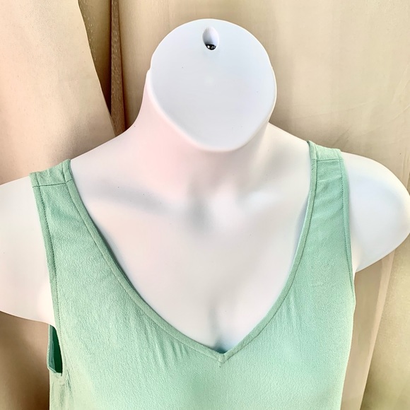 NWT Women’s LOFT Peplum Swing Tank - Aqua Green - Size Medium - Picture 5 of 11